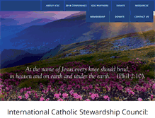 Tablet Screenshot of catholicstewardship.com